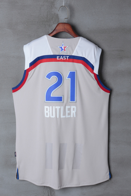 Men Chicago Bulls #21 Butler grey 2017 NBA All Star jerseys->more jerseys->NBA Jersey